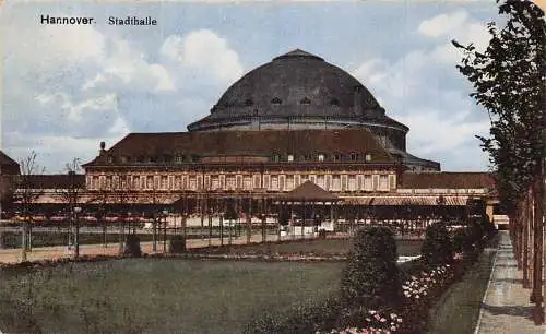 Deutschland Hannover Hannover 1922 Stadthalle Vintage Postkarte