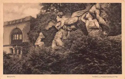 Deutschland Bonn Nibelungengrotte Vintage Postkarte