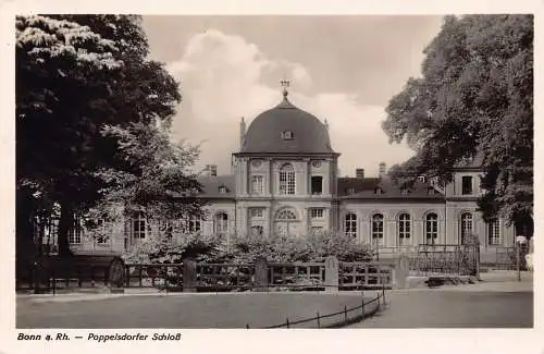 Deutschland Bonn a Rh Poppelsdorfer Schloss Schloss RPPC Vintage Postkarte