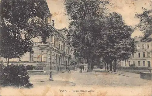 Deutschland Bonn a Rh 1912 Baumschuler Alle Baumgasse Vintage Postkarte