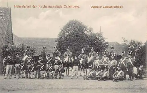 B106 Militär Heimatfest der Krchengemeinde Catlenburg Osteroder Postkarte