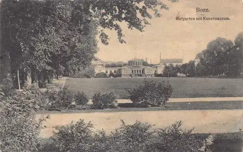 Deutschland Bonn a Rh 1912 Hofgarten mit Kunstmuseum Museum Vintage Postkarte