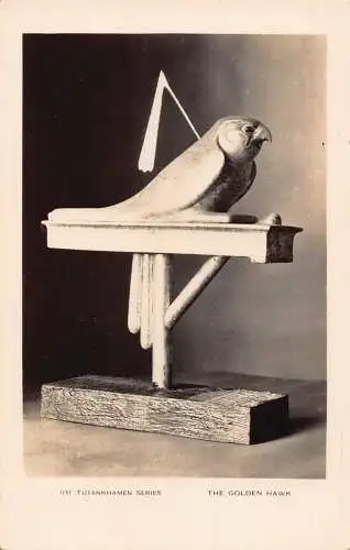 Ägypten Kairo Tutanchamun Serie Statue Der goldene Falke Vogel Postkarte