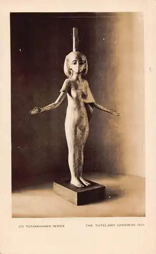 Ägypten Kairo Tutanchamun Serie Statue Schutzgöttin Isis Postkarte