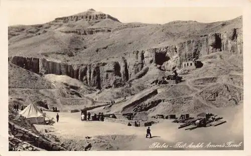 Ägypten Theben Tut Ankh Amonis Grab archäologische Stätte Vintage Postkarte