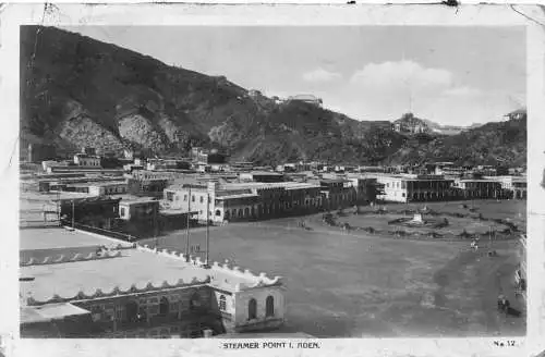 A613 Jemen Aden Steamer Point I RPPC Postkarte