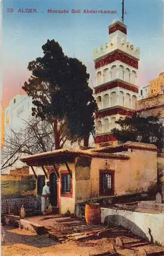 A616 Algerien Algier Alger Moschee Sidi Abderrhaman Vintage Postkarte