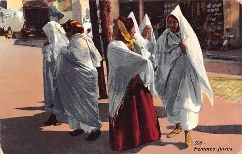 A618 Tunesien 1914 Femme Juives Ureinwohner Frauen Tracht ethnische Postkarte