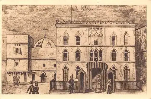 A619 Algerien Ketchaoua Moschee und Regierungspalast Kunst Postkarte