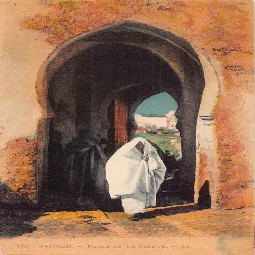 A620 Marokko Tanger Porte de la Casbah Vintage Postkarte