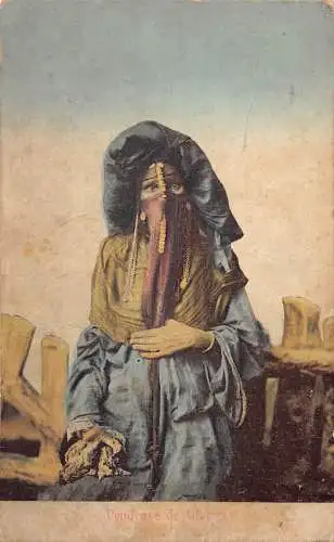 A620 Ägypten 1915 Vendense de Gibiers Kostüm arabischer älterer Frau Volkspostkarte