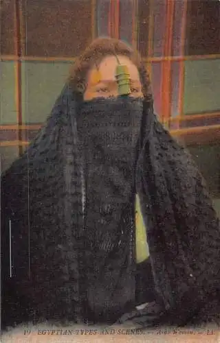 A620 Ägypten Szenen und Typen arabische Frau beliebte Kleidung ethnische Postkarte