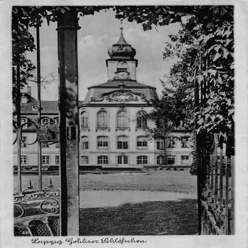 A626 Deutschland 1941 Leipzig Gohliser Schloss Schloefschen Vintage Postkarte