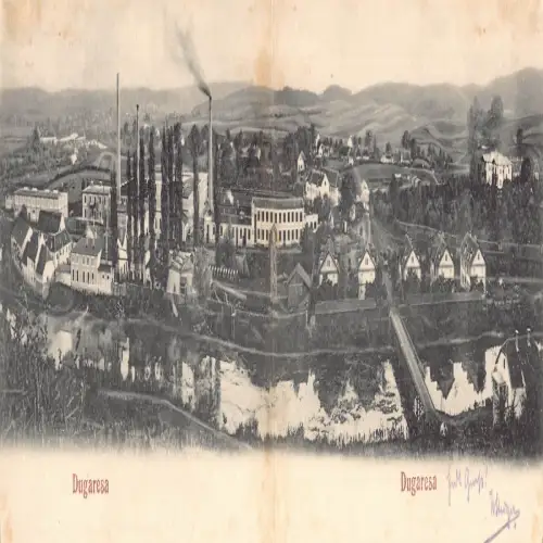 B110 Kroatien 1901 Dugaresa Gesamtansicht Industrie Fabrik Panorama Postkarte