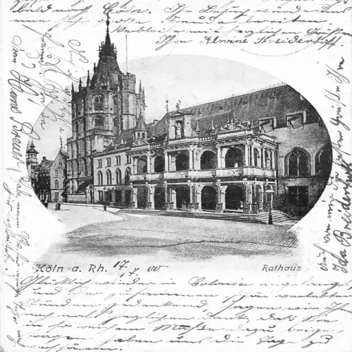A626 Deutschland 1900 Köln Köln Rh Rathaus Rathaus Passage Postkarte