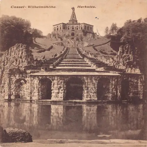 A627 Deutschland 1916 Kassel Wilhelmshöhe Herkules 1. Weltkrieg Feldpostkarte