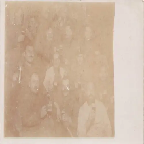 A634 Echt Foto Sieg der L. Langheimer Männergruppe trinkt Bier Postkarte