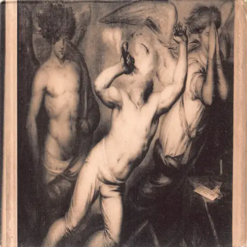 A634 Kunst aus Musee Wiertz Angry Angels Le Suicide Vintage Postkarte