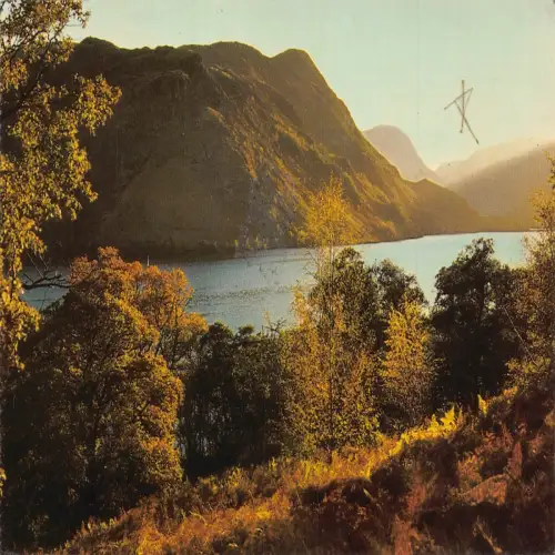 A636 England See Autumn Evening Ullswater Vintage Postkarte