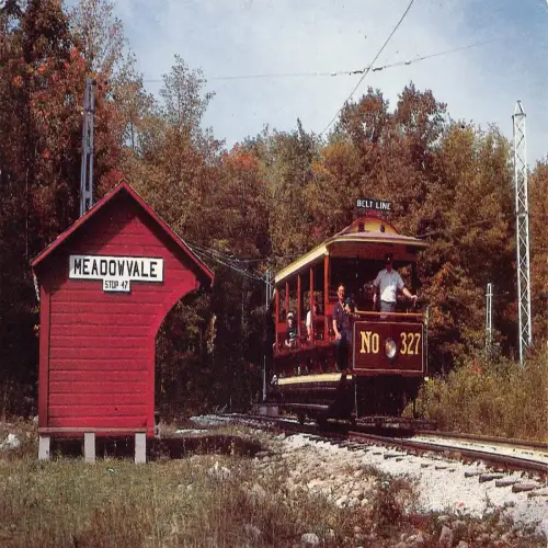 A637 Canada Toronto Railway Co offener Wagenzug Vintage Postkarte