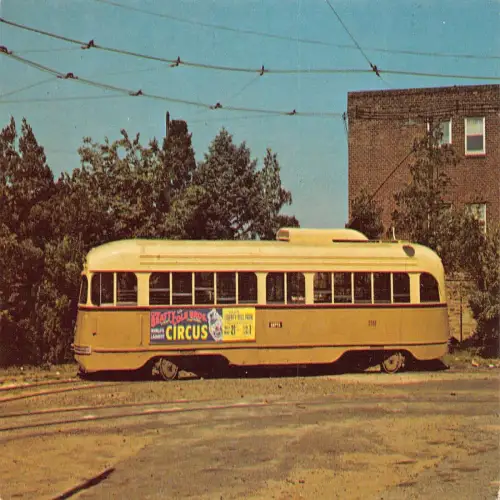 A638 Straßenbahn Philadelphia 2582 PPC Wagen 1969 Oldtimer Postkarte