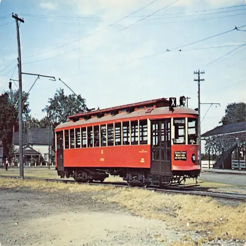 A638 Straßenbahn Ottawa Transportation Commissionn Brittania Park Loop Vintage Postkarte