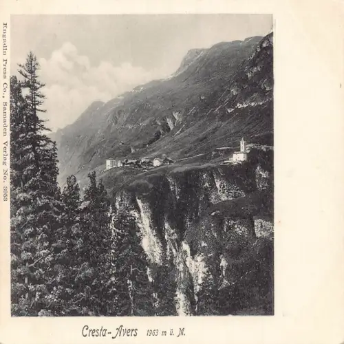 A639 Schweiz Cresta Avers 1963 m Berg Vintage Postkarte