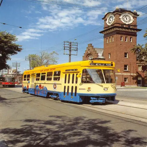 A641 Straßenbahn Canadian Light Rail Vehicle Toronto Vintage Postkarte