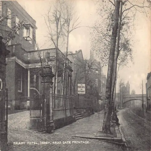 A643 England Friary Hotel Derby Friar Gate Frontgate Hotel Restaurant Postkarte