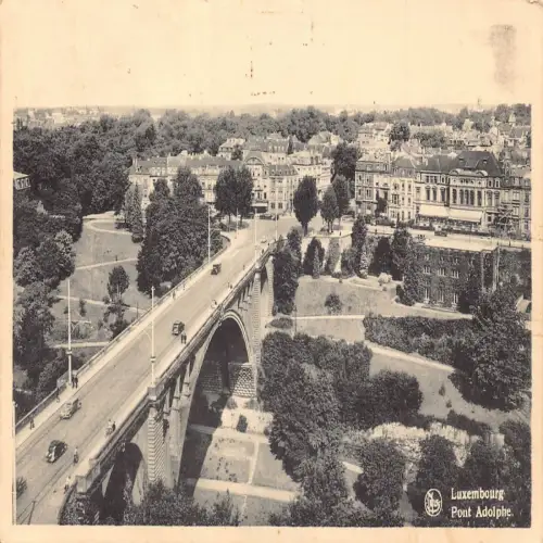 A644 Luxemburg Pont Adolphe Brücke Vintage Postkarte