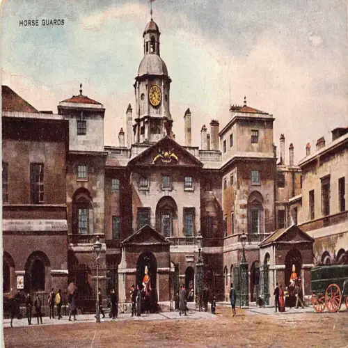 B116 England Horse Guards Vintage Postkarte