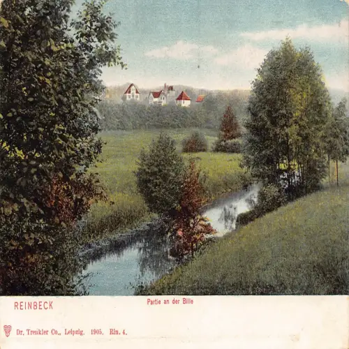 B118 Deutschland Reinbeck Partie an der Bille Vintage Postkarte