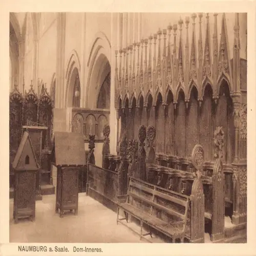 B119 Deutschland Naumburg Saale Dom Dom Innen Postkarte