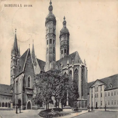 B119 Deutschland Naumburg Saale 1911 Dom Dom Postkarte