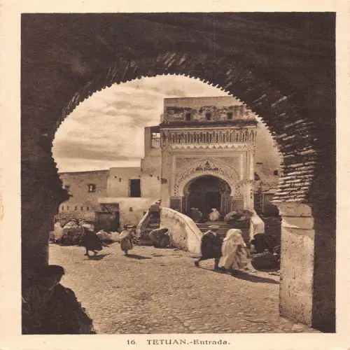 A645 Marokko Tetuan Tetouan Eingang Vintage Postkarte