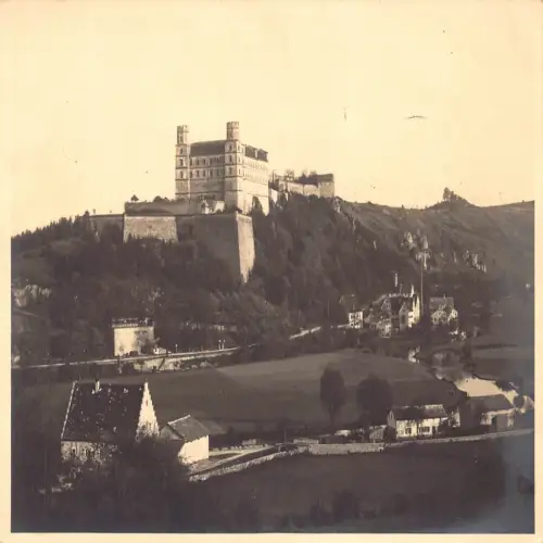 B120 Deutschland Eichstätt Schloss Willibaldsberg RPPC Vintage Postkarte