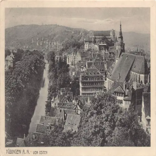 B120 Deutschland 1917 Tübingen a N Von Osten WWI Feldpostkarte