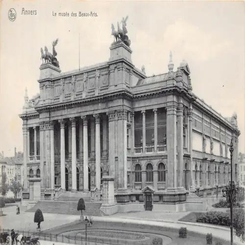 A646 Belgien Anvers Antwerpen Musee des Beaux Arts Museum Vintage Postkarte
