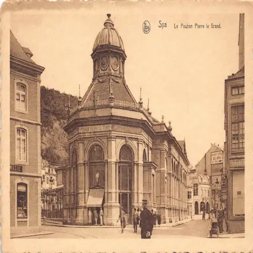 A647 Belgien Spa Pouhorn Pierre le Grand Vintage Postkarte