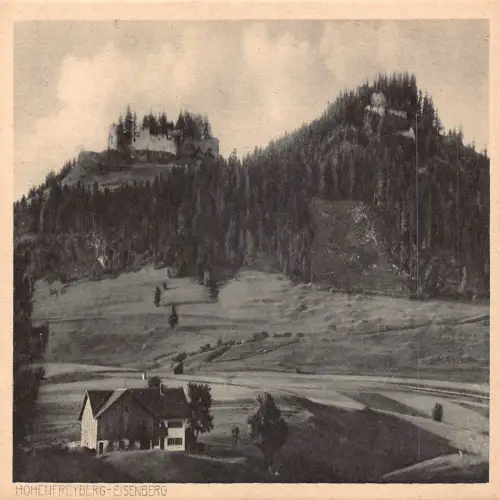 B121 Deutschland Hohenfreyberg Eisenberg Zitadelle Vintage Postkarte