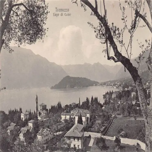A649 Italien Tremezzo Lago di Comer See Vintage Postkarte