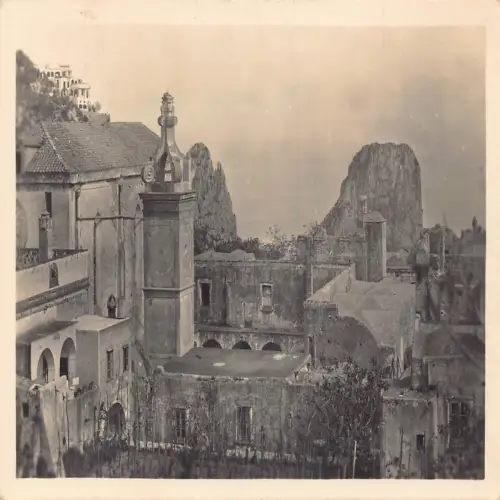 A650 Italien Capri Certosa con vista dei Faraglioni Vintage Postkarte
