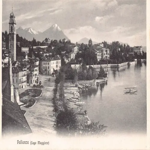 A650 Italien Pallanza Lago Maggiore See Vintage Postkarte