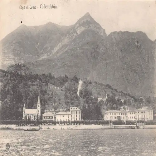 A651 Italien 1907 Lago di Como Cadenabbia Vintage Postkarte