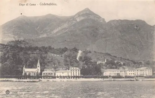 A651 Italien 1907 Lago di Como Cadenabbia Vintage Postkarte