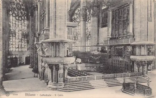A651 Italien Mailand Milano Dom Il Coro Vintage Postkarte