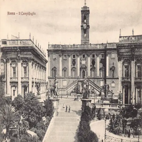A651 Italien Rom Roma Il Campidoglio Vintage Postkarte