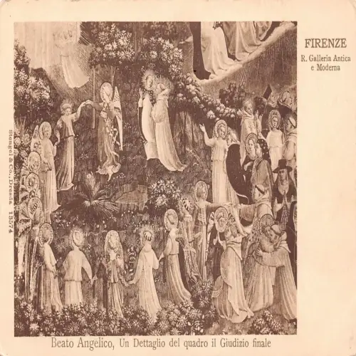 A652 Italien Firenze Florenz Galleria Antica e Moderna Beato Angelico Postkarte