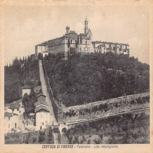 A652 Italien Certosa di Firenze Florenz Panorama Lato Mezzogiorno Postkarte