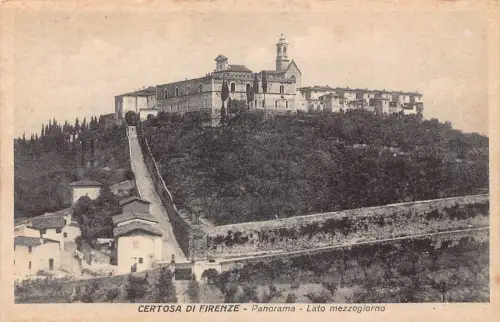 A652 Italien Certosa di Firenze Florenz Panorama Lato Mezzogiorno Postkarte